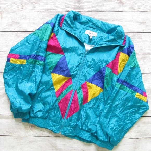 J.S. Authentics Vintage Windbreaker Jacket - Picture 1 of 6